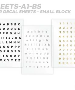 CRB All-in-One Number & Alphabet Rod Decal Kit - Peel & Stick Letters Supplies