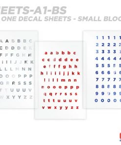 CRB All-in-One Number & Alphabet Rod Decal Kit - Peel & Stick Letters Supplies