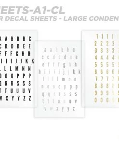 CRB All-in-One Number & Alphabet Rod Decal Kit - Peel & Stick Letters Supplies