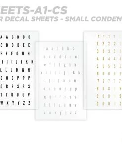 CRB All-in-One Number & Alphabet Rod Decal Kit - Peel & Stick Letters Supplies