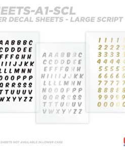 CRB All-in-One Number & Alphabet Rod Decal Kit - Peel & Stick Letters Supplies