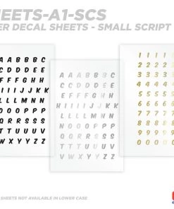 CRB All-in-One Number & Alphabet Rod Decal Kit - Peel & Stick Letters Supplies