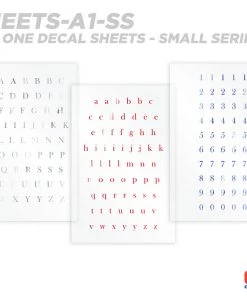 CRB All-in-One Number & Alphabet Rod Decal Kit - Peel & Stick Letters Supplies
