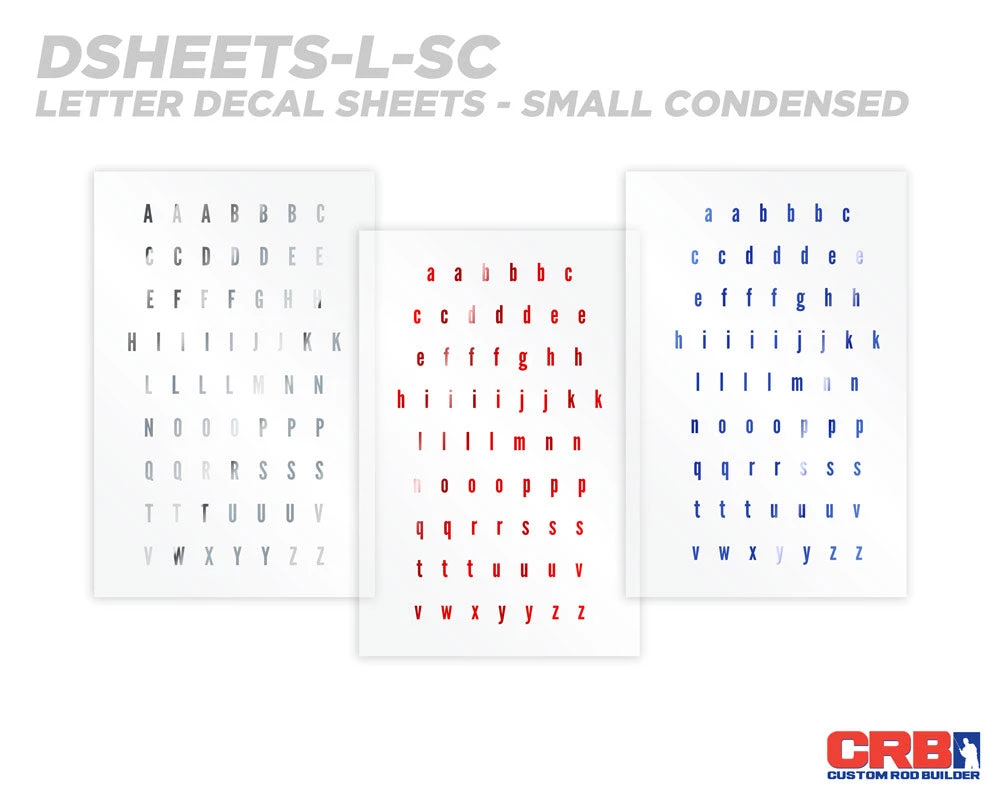 CRB Alphabet Rod Decals - Peel & Stick Letters 13 CRB Alphabet Rod Decals - Peel & Stick Letters