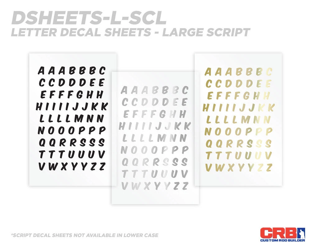 CRB Alphabet Rod Decals - Peel & Stick Letters 14 CRB Alphabet Rod Decals - Peel & Stick Letters