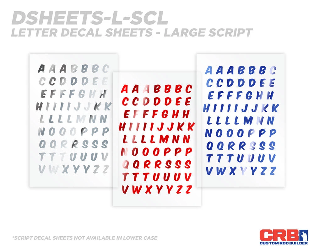 CRB Alphabet Rod Decals - Peel & Stick Letters 15 CRB Alphabet Rod Decals - Peel & Stick Letters