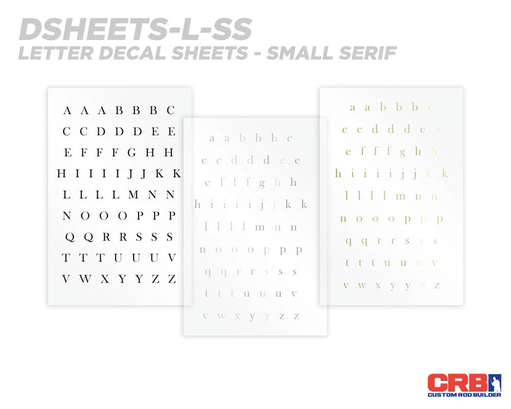 CRB Alphabet Rod Decals - Peel & Stick Letters 18 CRB Alphabet Rod Decals - Peel & Stick Letters