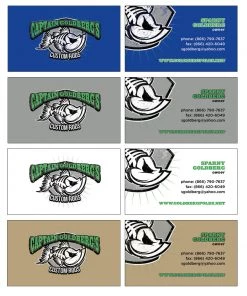 Mud Hole Gear Custom Business Cards: Green Bones