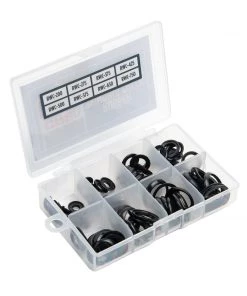 CRB Black Rubber Winding Checks - 80-Piece Assortment Kit Components