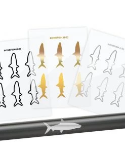 CRB Supplies Bonefish Silhouette Rod Decals - Peel & Stick