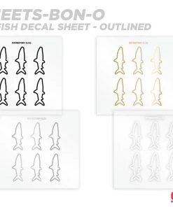 CRB Supplies Bonefish Silhouette Rod Decals - Peel & Stick