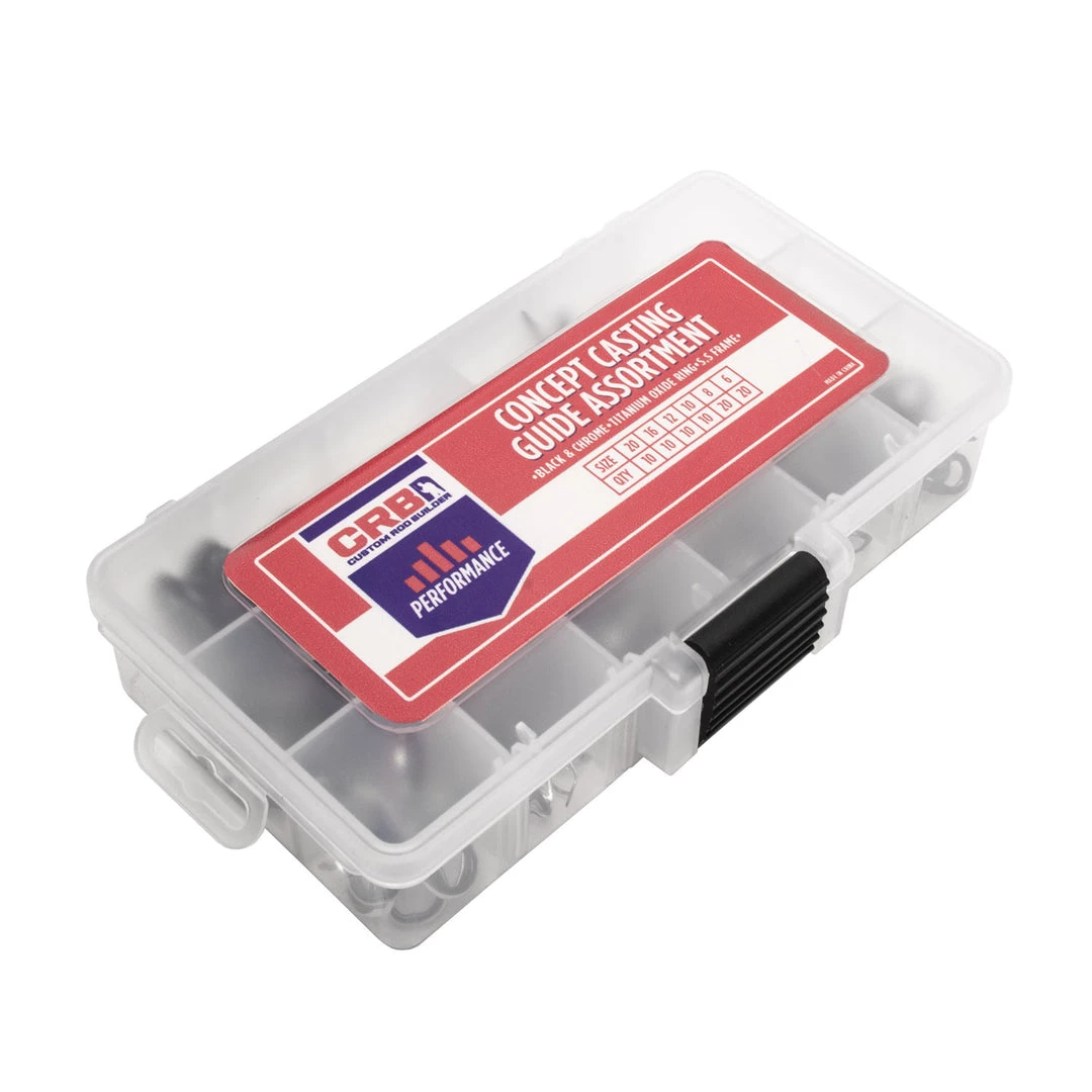 CRB Casting Guide Assortment Kits - Black & Chrome Combo Components 5 CRB Casting Guide Assortment Kits - Black & Chrome Combo Components