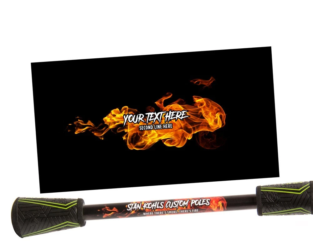 CRB Supplies Custom Rod Skinz - Fire 3 CRB Supplies Custom Rod Skinz - Fire