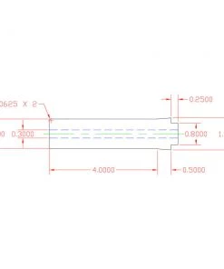 CRB Center Pin Cork Rear Grip, 5" Super Grade Components