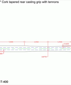 CRB Shaped Cork Rear Casting Grip - 14