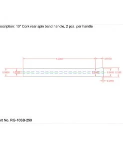CRB Cork Rear Spin Band Grips - 10" Super Grade