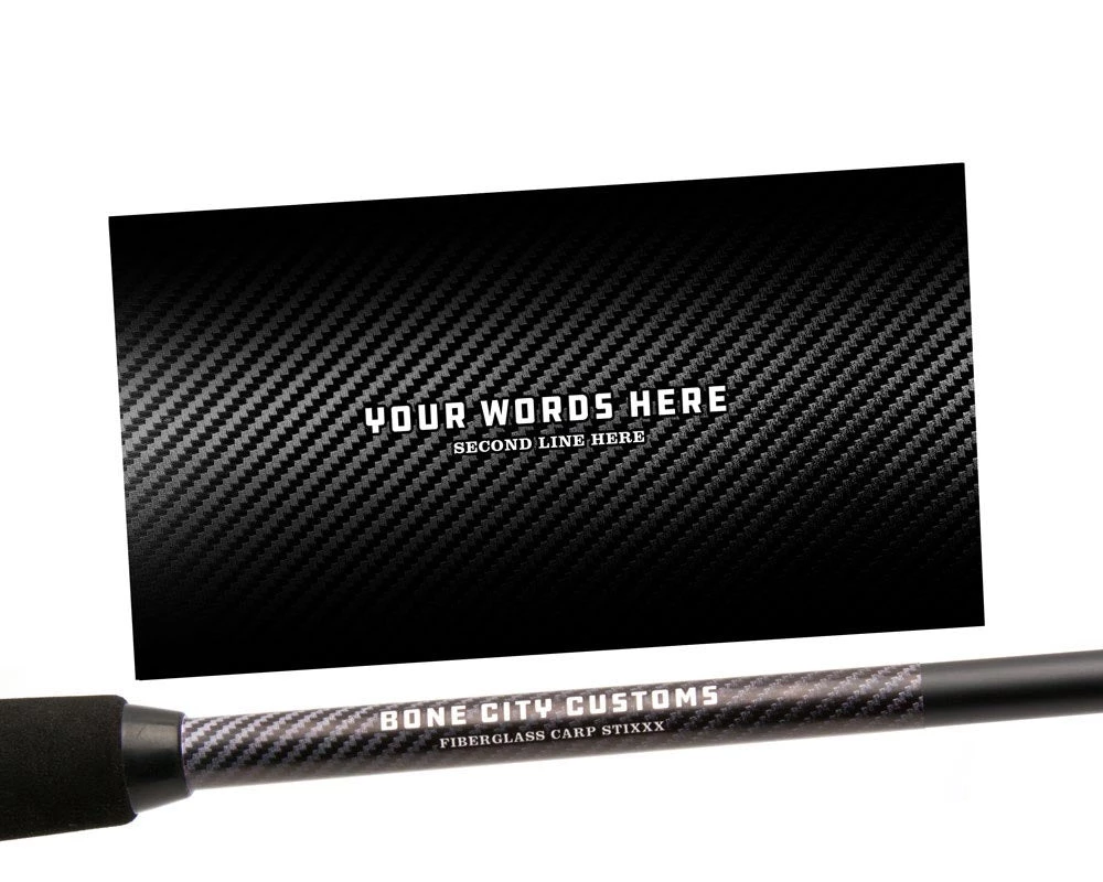 CRB Custom Rod Skinz - Carbon Fiber 3 CRB Custom Rod Skinz - Carbon Fiber