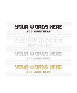 Mud Hole Supplies Customizable Designer Rod Decals - Sharp