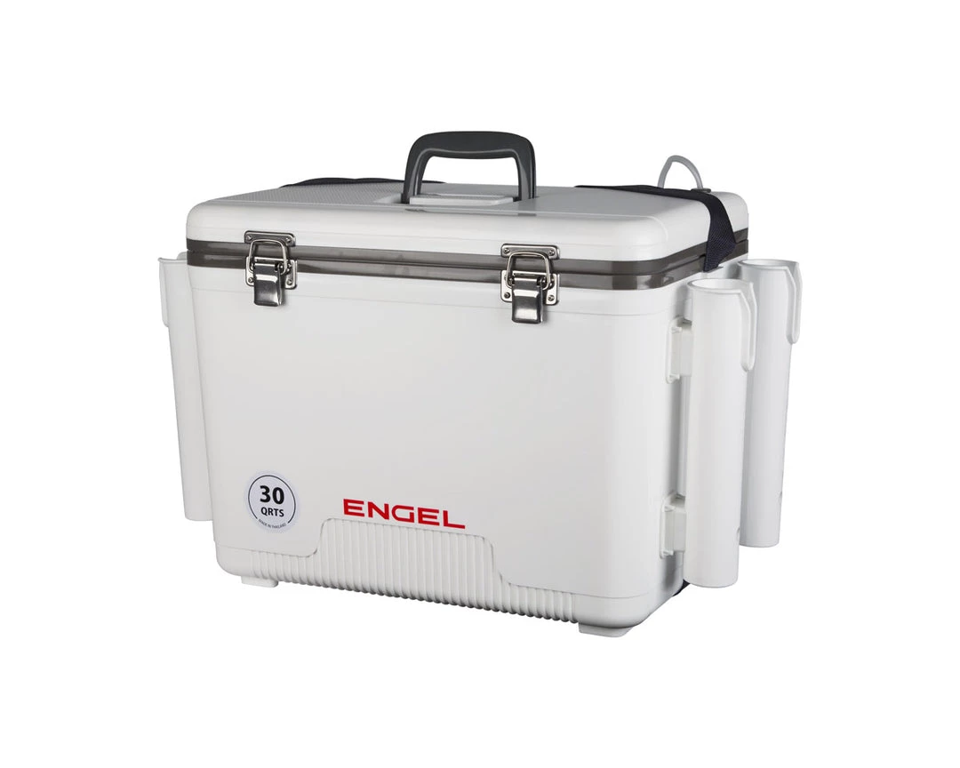 Engel USA Gear Engel 30QT Live Bait Dry Box/Cooler W/ Rod Holders 3 Engel USA Gear Engel 30QT Live Bait Dry Box/Cooler W/ Rod Holders