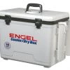 Engel USA Gear Engel 30 Qt. Cooler/Dry Box With Rod Holders - White