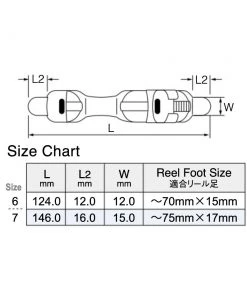 Fuji LS Plate Type Reel Seats Components