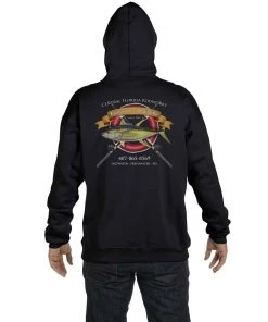 Mud Hole Custom Hoodie: Life Ring With Crossing Rods