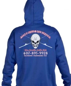 Mud Hole Custom Hoodie: Skull With Crossing Rods