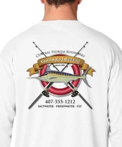 Mud Hole Gear Long-Sleeve Mesh Performance Tee: Life Ring With Crossing Rods