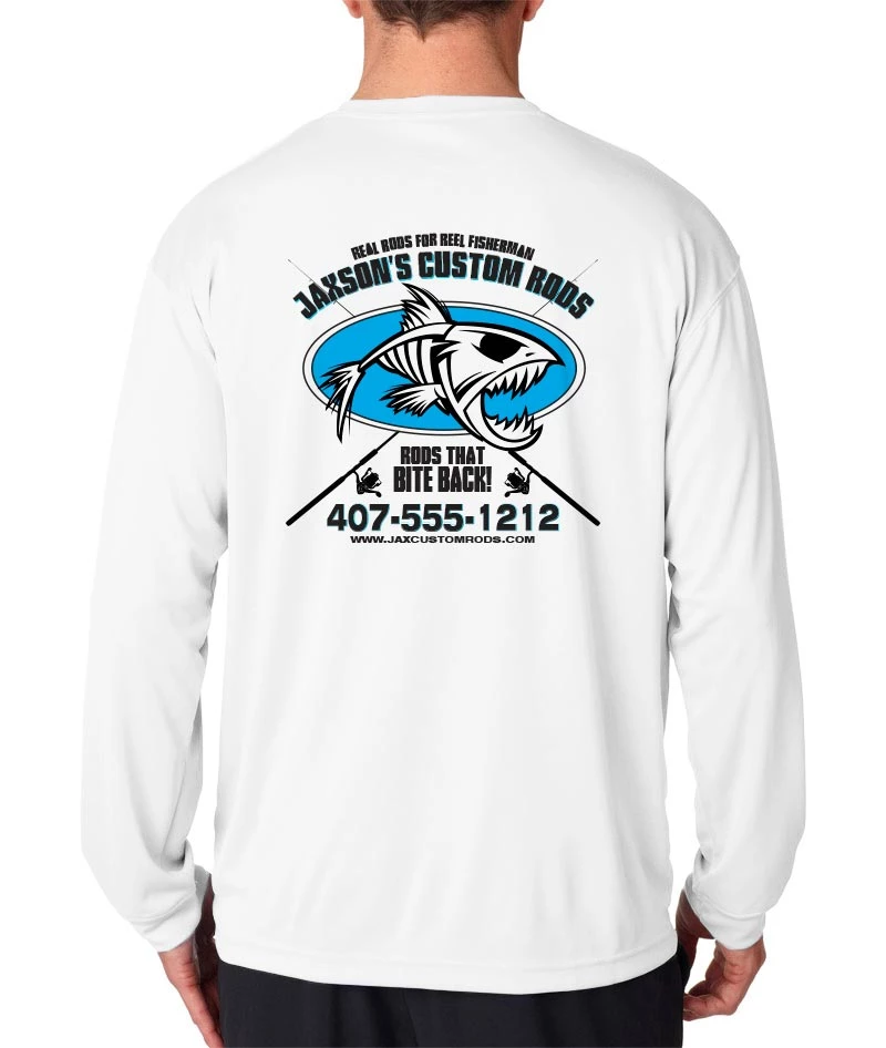 Mud Hole Gear Long-Sleeve Mesh Performance Tee: Fish Skeleton 6 Mud Hole Gear Long-Sleeve Mesh Performance Tee: Fish Skeleton