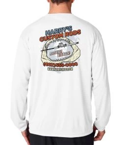 Mud Hole Gear Custom Long-Sleeve Mesh Performance Tee: Shark Jaws