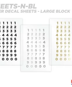 CRB Numeric Rod Decals - Peel & Stick Numbers