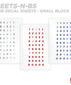 CRB Numeric Rod Decals - Peel & Stick Numbers