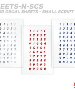 CRB Numeric Rod Decals - Peel & Stick Numbers