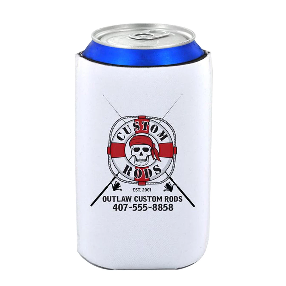 Mud Hole Gear Personalized Can Koozie 016 Pirate Skull Life Preserver 3 Mud Hole Gear Personalized Can Koozie 016 Pirate Skull Life Preserver