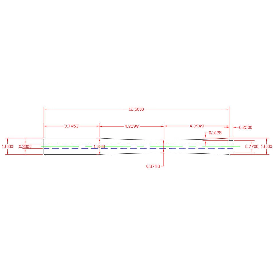 CRB Components 13" Tapered Cork Rear Grip, Super Grade 4 CRB Components 13" Tapered Cork Rear Grip, Super Grade