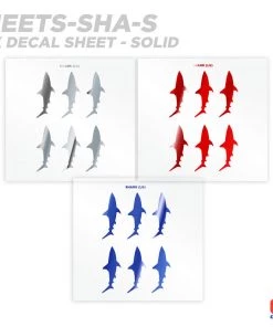 CRB Shark Silhouette Rod Decals - Peel & Stick Supplies