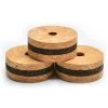CRB 1/3 Stacked Burl - 1/2" X 1/4" Hole - Natural/Burnt/Natural
