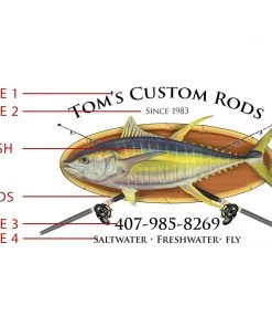 Mud Hole Gear Custom T-Shirt: Bamboo Frame With Crossing Rods