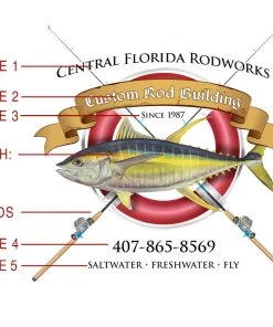 Mud Hole Custom T-Shirt: Life Ring With Crossing Rods Gear