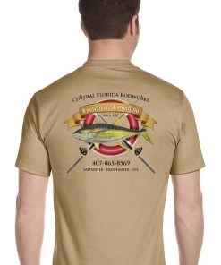 Mud Hole Custom T-Shirt: Life Ring With Crossing Rods Gear