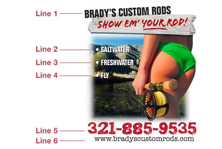 Mud Hole Gear Custom T-Shirt: Show 'Em Your Rod (Female Fly Angler) 4 Mud Hole Gear Custom T-Shirt: Show 'Em Your Rod (Female Fly Angler)