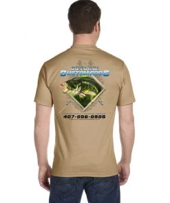 Mud Hole Custom T-Shirt: Largemouth Bass Chasing Lure
