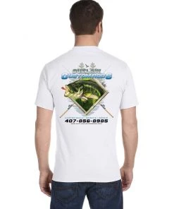 Mud Hole Custom T-Shirt: Largemouth Bass Chasing Lure