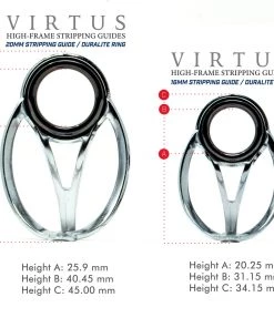American Tackle Co. Virtus High Frame Stripping Guides Components
