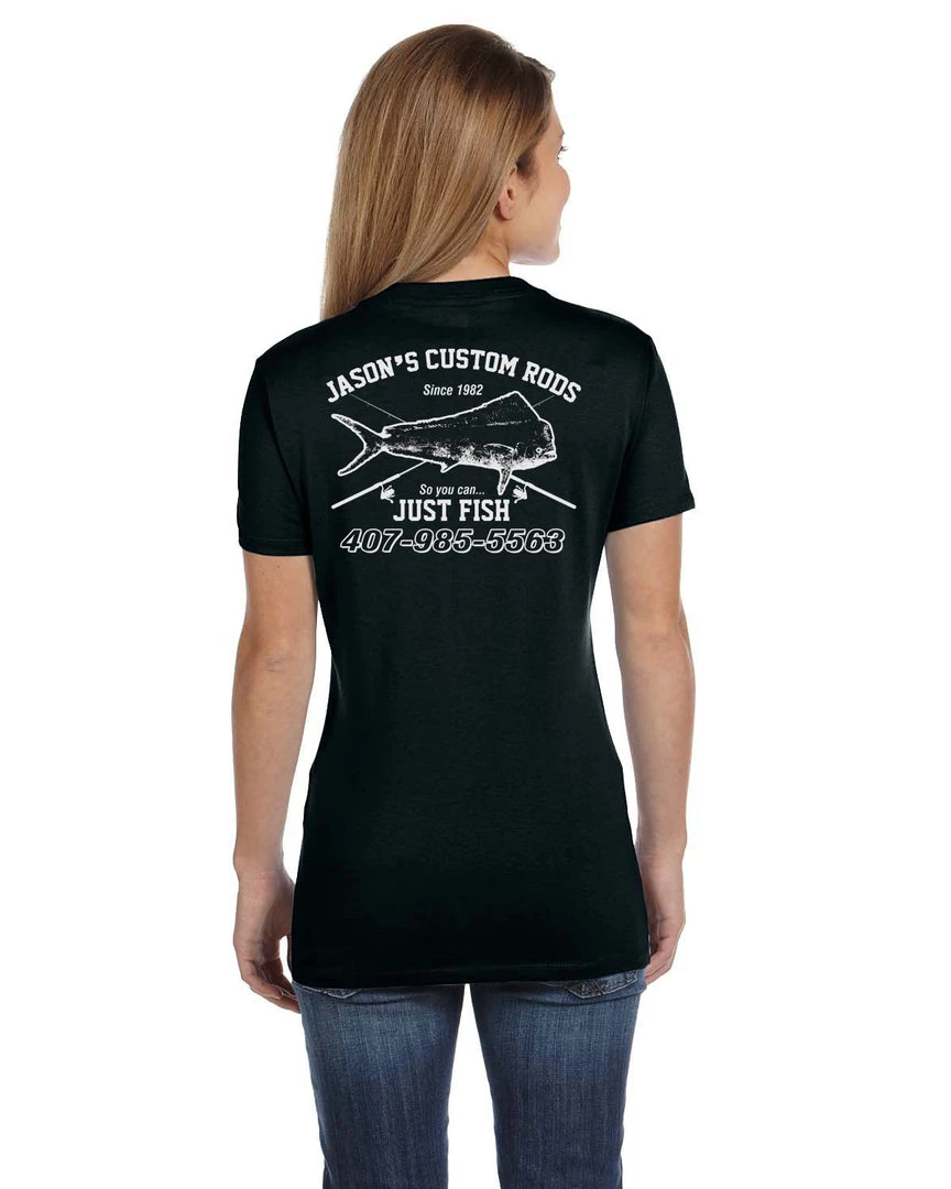 Mud Hole Women's Custom T-Shirt: Vintage Distressed Fish And Rods Gear 9 Mud Hole Women's Custom T-Shirt: Vintage Distressed Fish And Rods Gear
